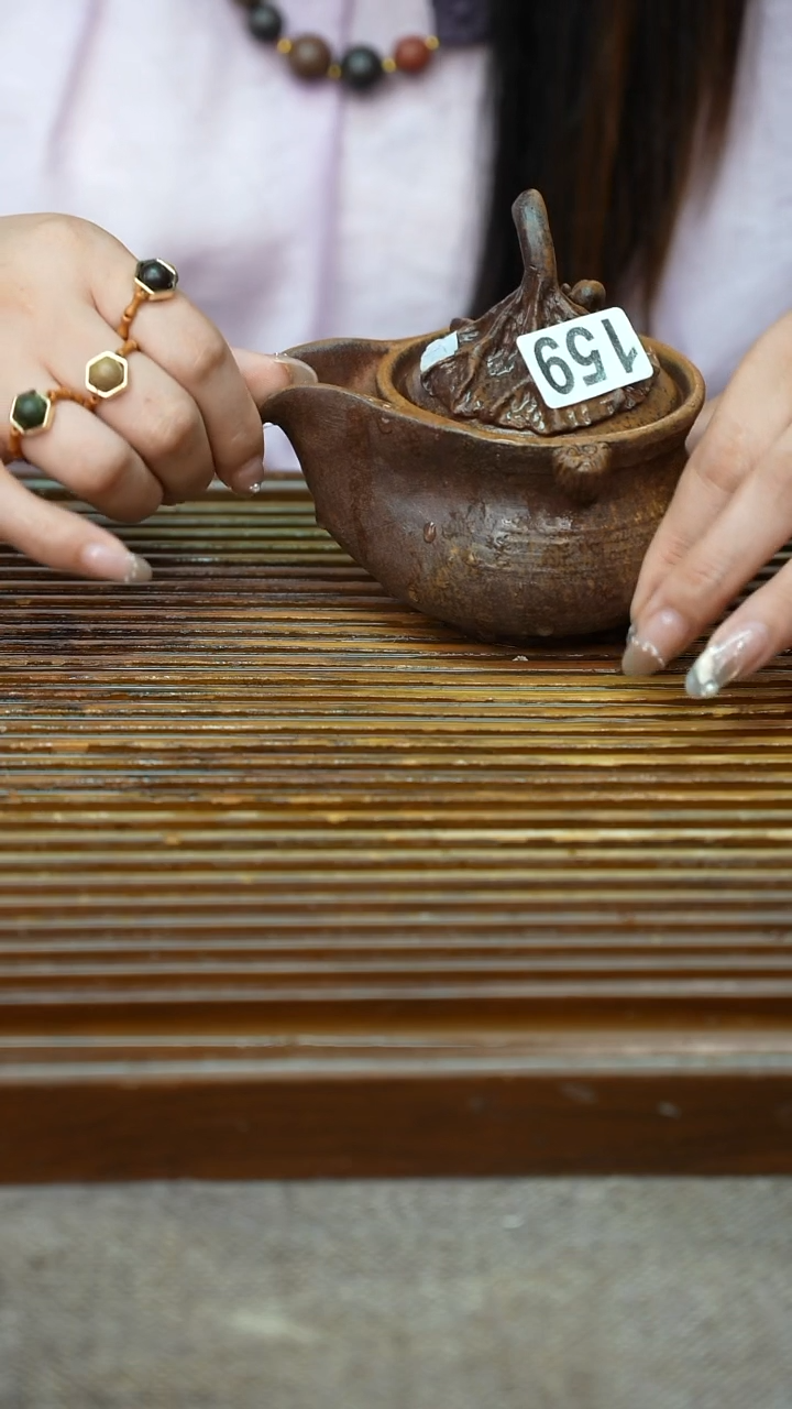 万古烧粗陶手工手做茶具