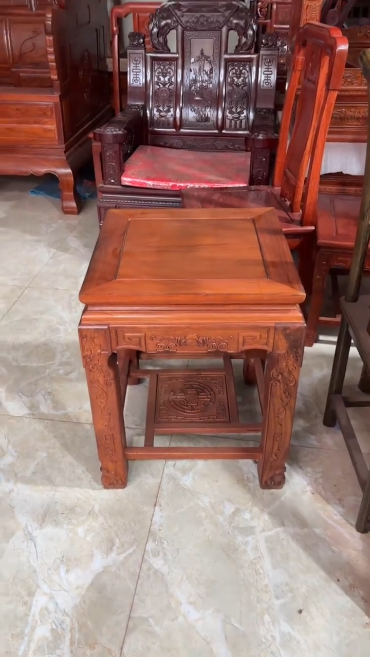 紫檀木类成套家具大果紫檀角几长48宽48高63