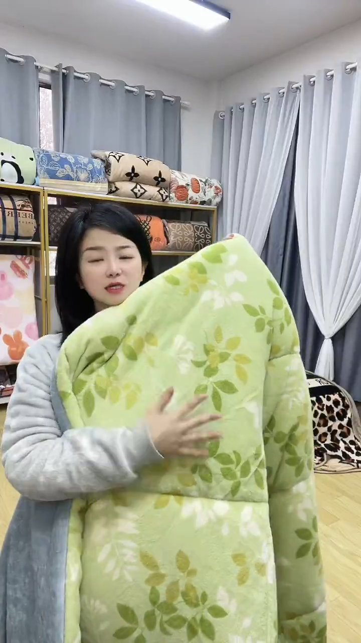牛奶绒200*230叶子被子