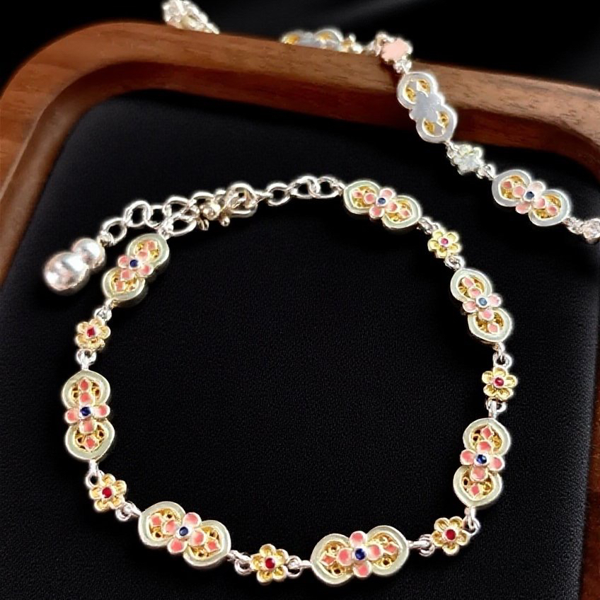 【宠粉清货福利专属】花满筑国风新中式宫廷珐琅手链（无盒）