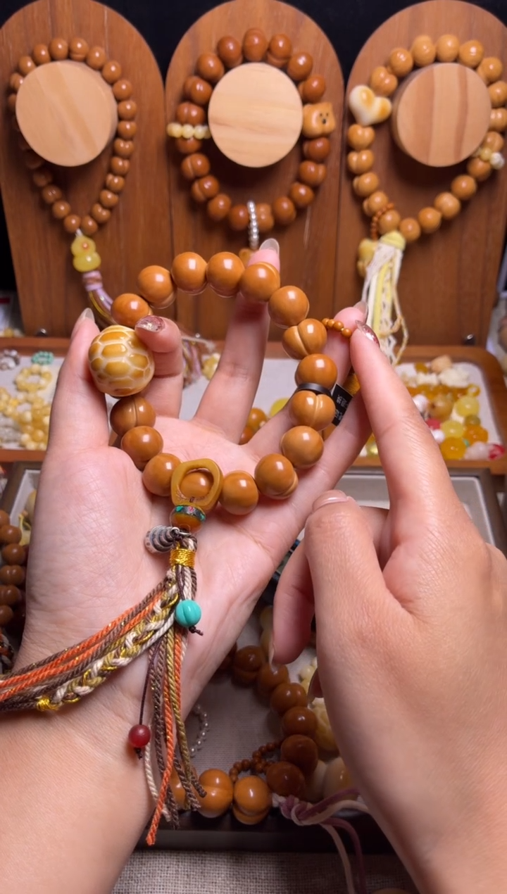 手串猴头核桃甘****室全品纯手工聚宝盆富甲橄榄跑环藏式流苏