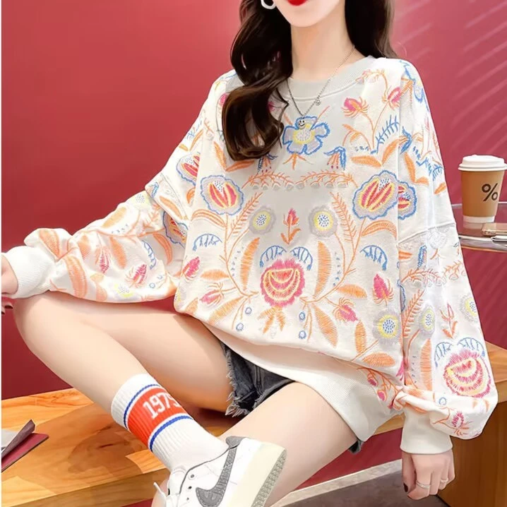 A453发泡卫衣女长袖