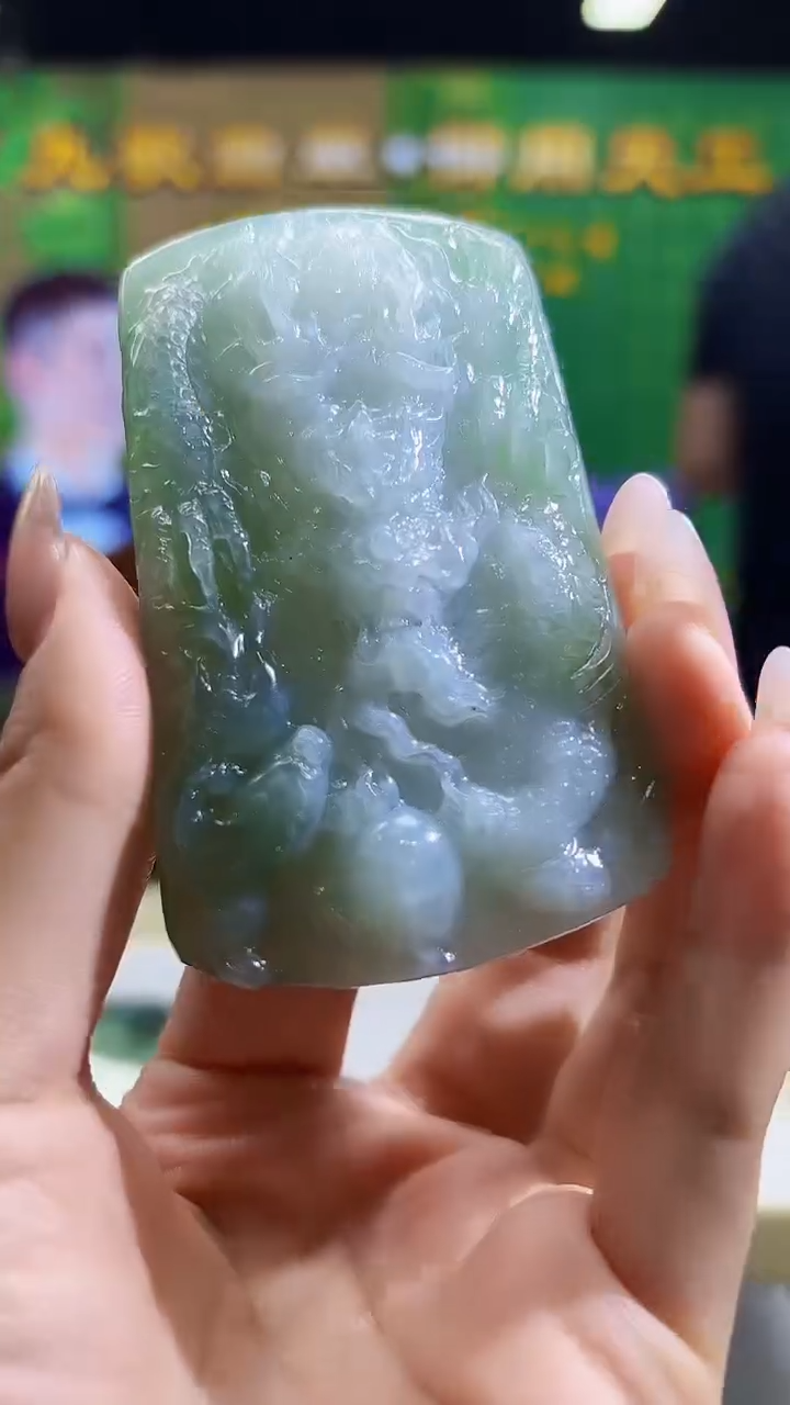 定制翡翠未镶嵌0612/Y/发其一件/龙