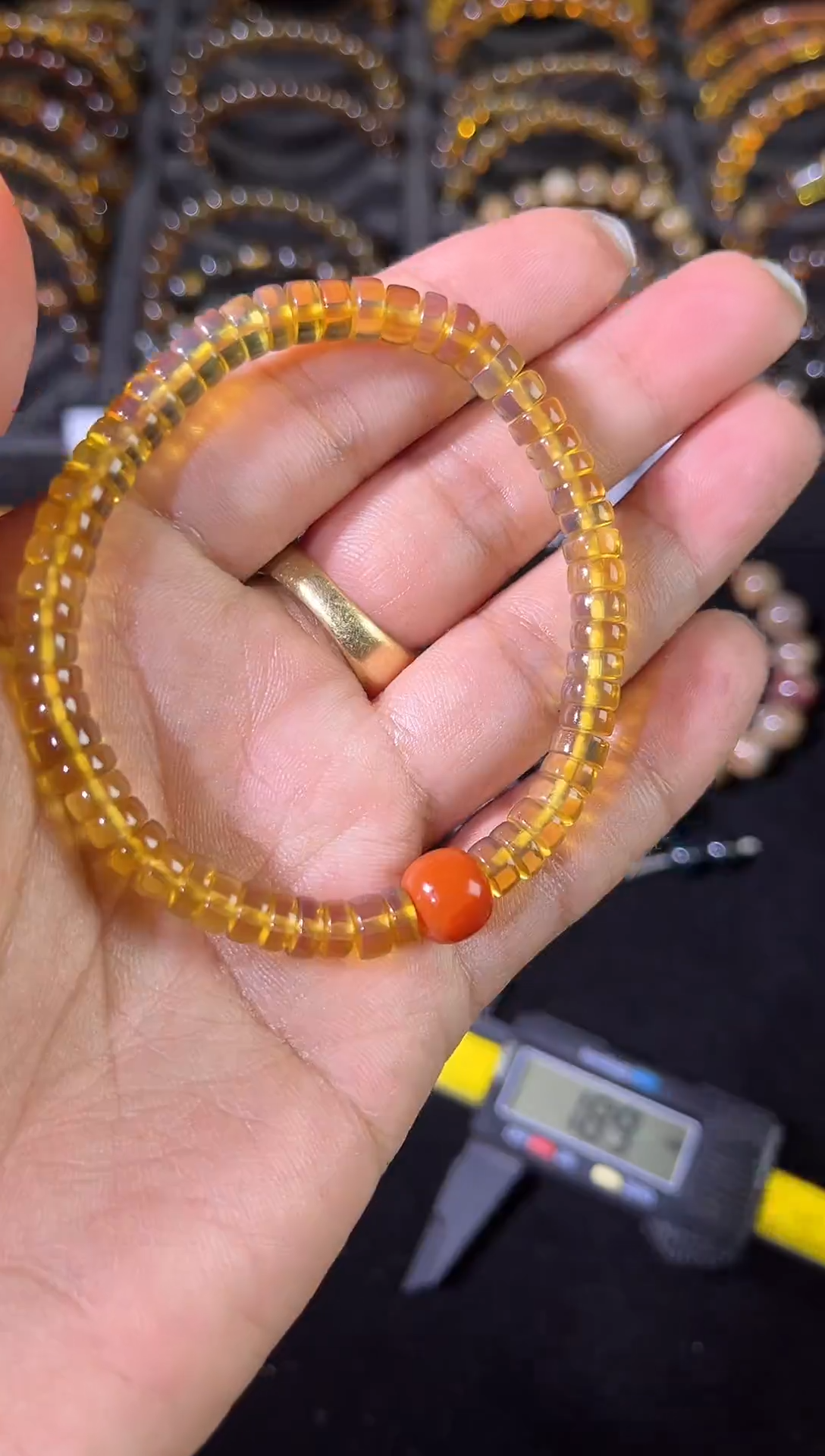 琥珀颈饰未镶嵌芷*.精品直切手串