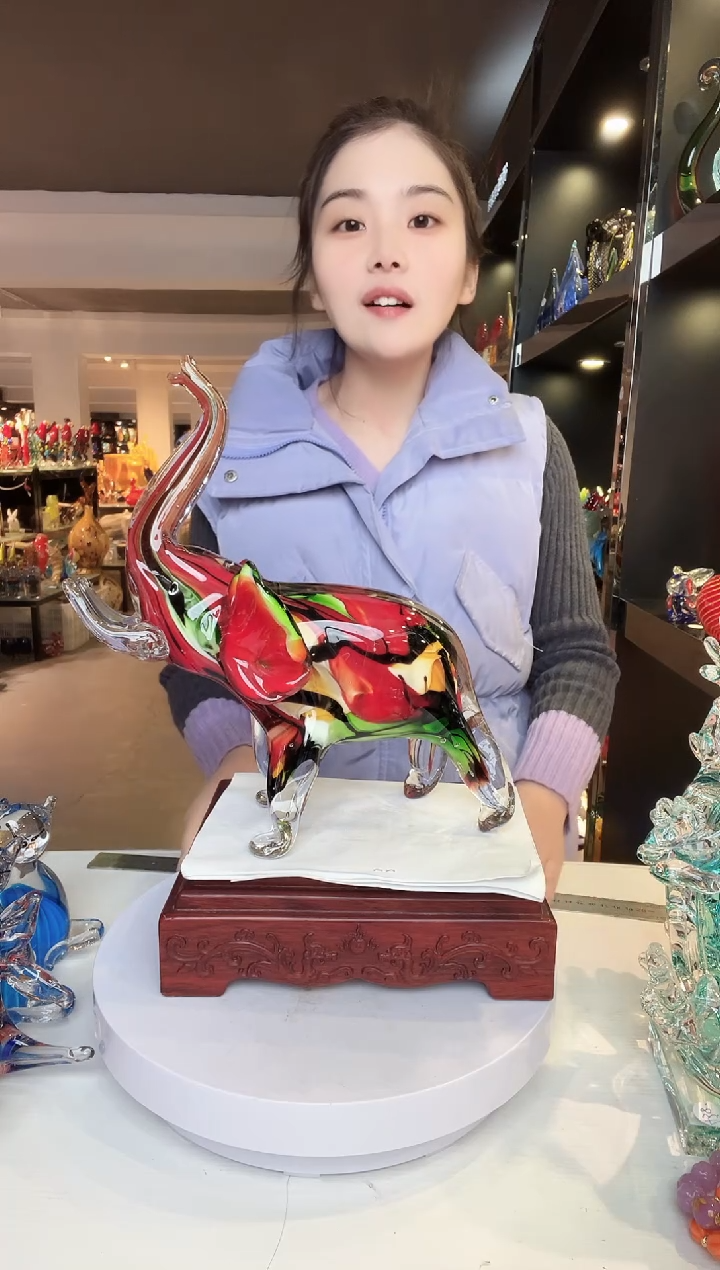 【闪购商品】茶盏琉璃摆件家居摆件