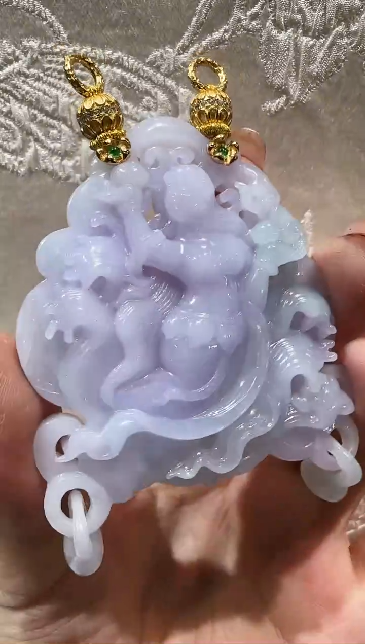 【闪购商品】翡翠颈饰未镶嵌国风