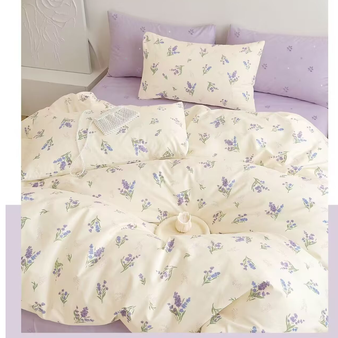 新款小清新全棉四件套床上用品纯棉被套床单可爱床品家纺套件