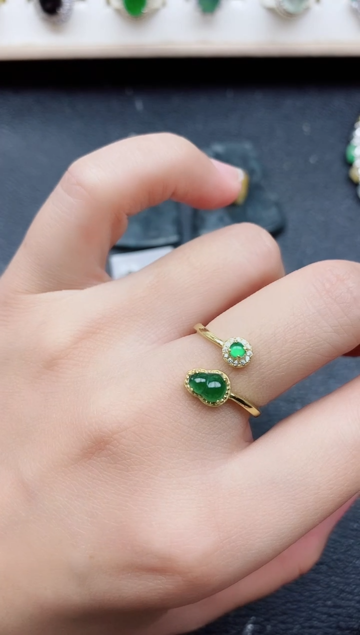 【闪购商品】翡翠戒指银S925镶嵌11111