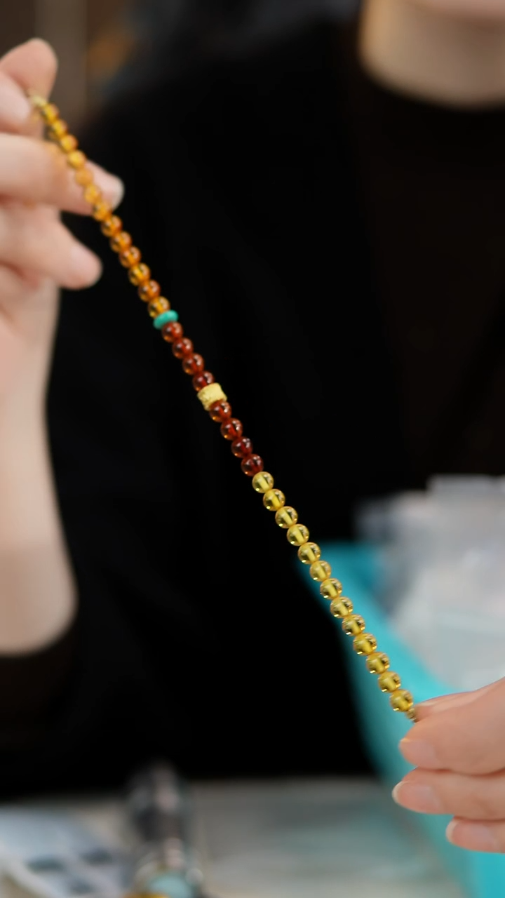 手链琥珀未镶嵌琥珀手链