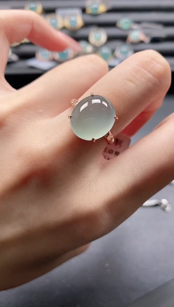 【闪购商品】翡翠戒指银S925镶嵌11111