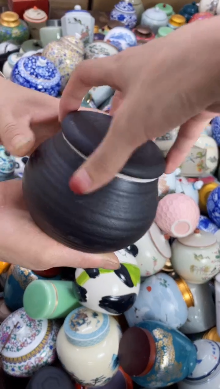 摆件孤品茶叶罐密封罐储物罐直播间临时链接浮力