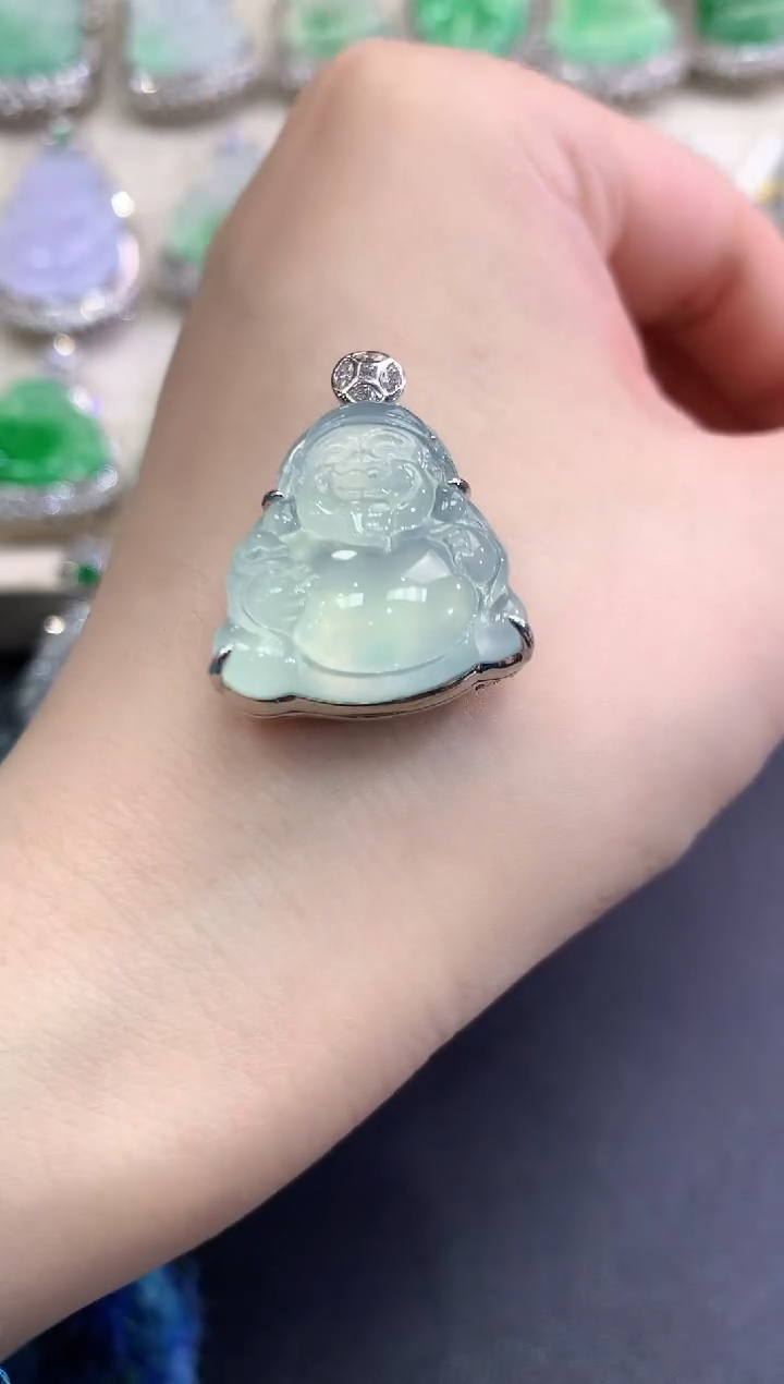 【闪购商品】翡翠颈饰18K金镶嵌C51   