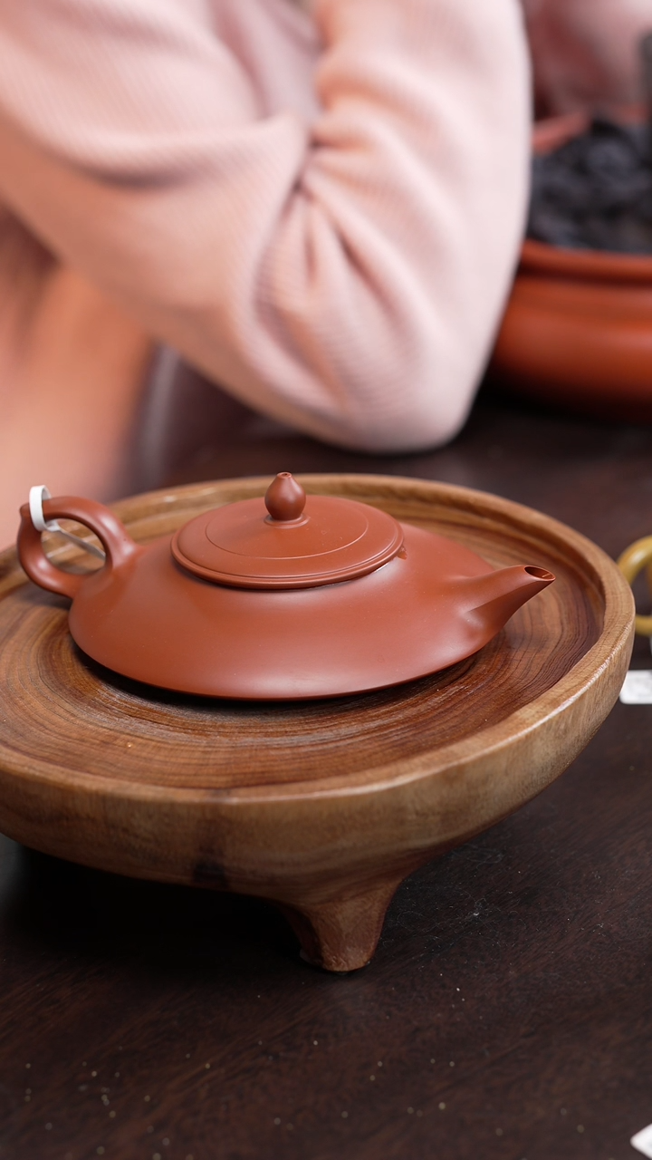 【闪购商品】禅灯壶+120cc+朱泥+全手