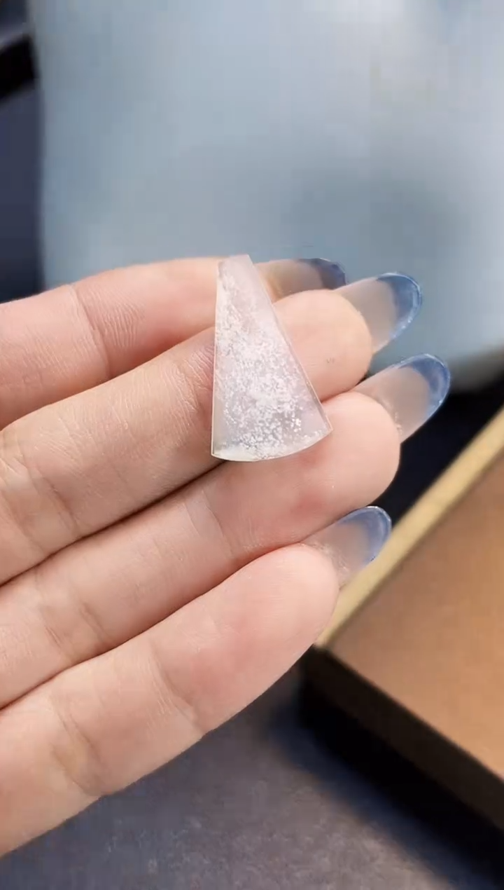 裸石翡翠H02雪花棉无事牌