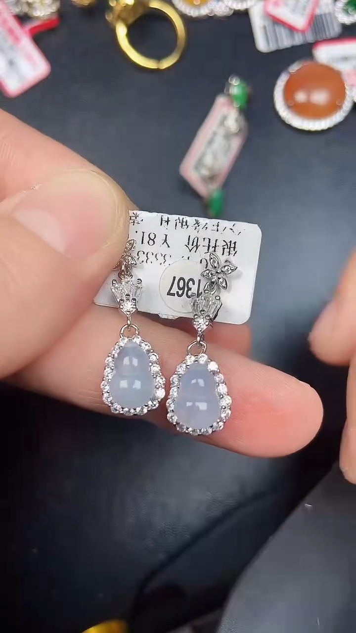 银S925镶嵌戒指翡翠1250