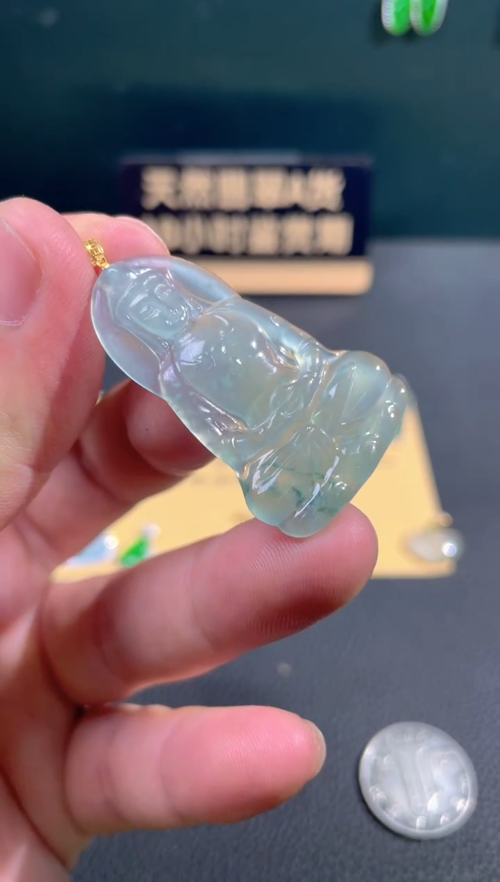 【闪购商品】翡翠颈饰18K金镶嵌翡翠