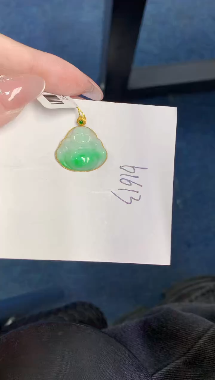 【闪购商品】翡翠颈饰18K金镶嵌000000000