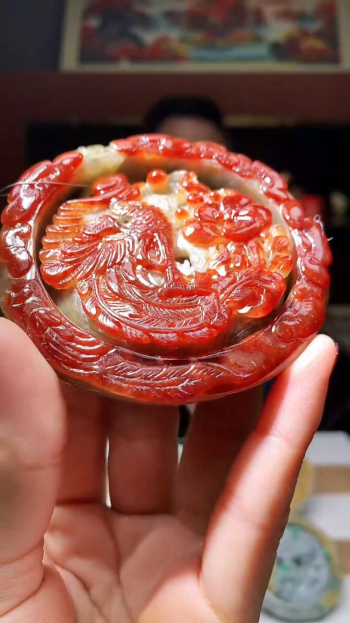 【闪购商品】定制翡翠未镶嵌1034hm-毛货挂件