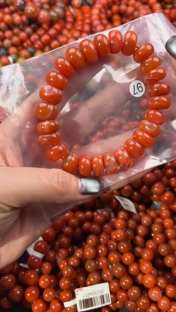 未镶嵌手串南红玛瑙13+