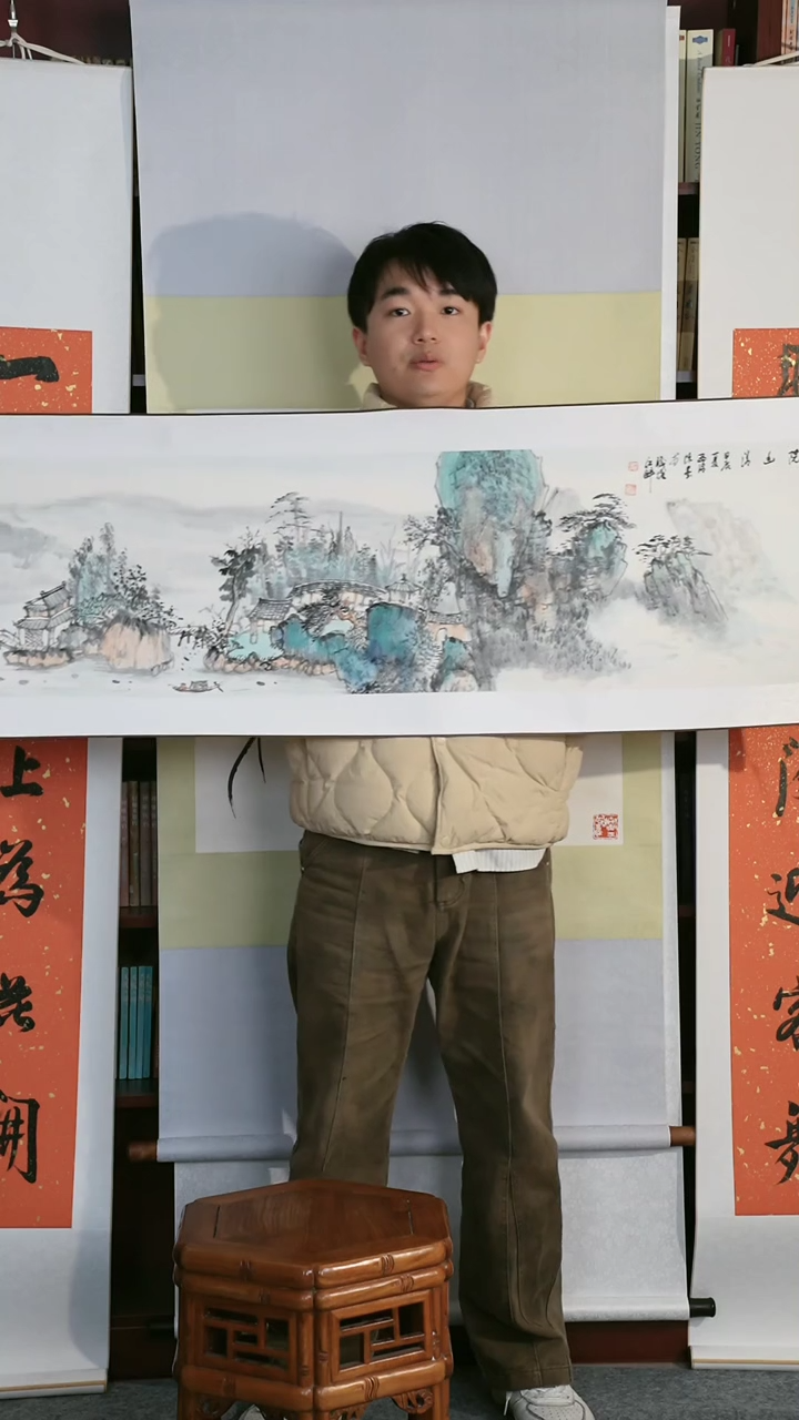 【闪购商品】国画陈老师 《庭院幽清》四平尺 轴