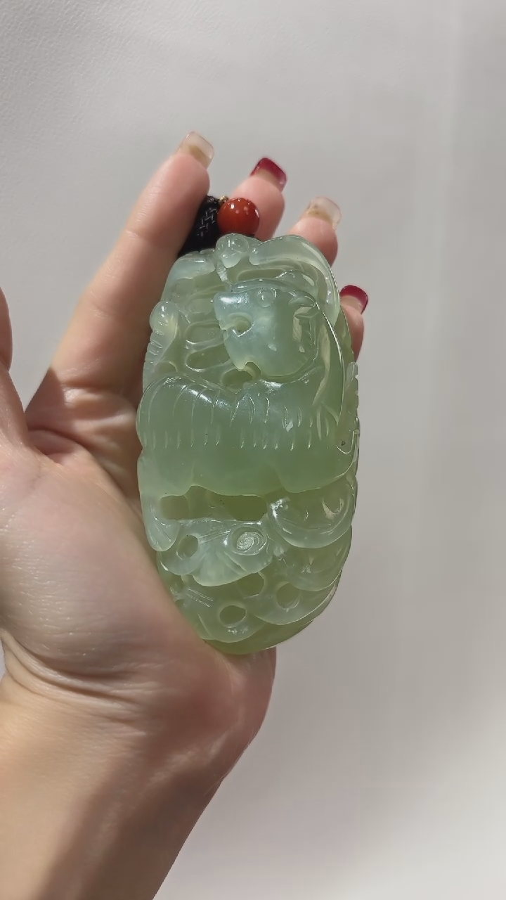 【闪购商品】岫玉手把件未镶嵌虎手把