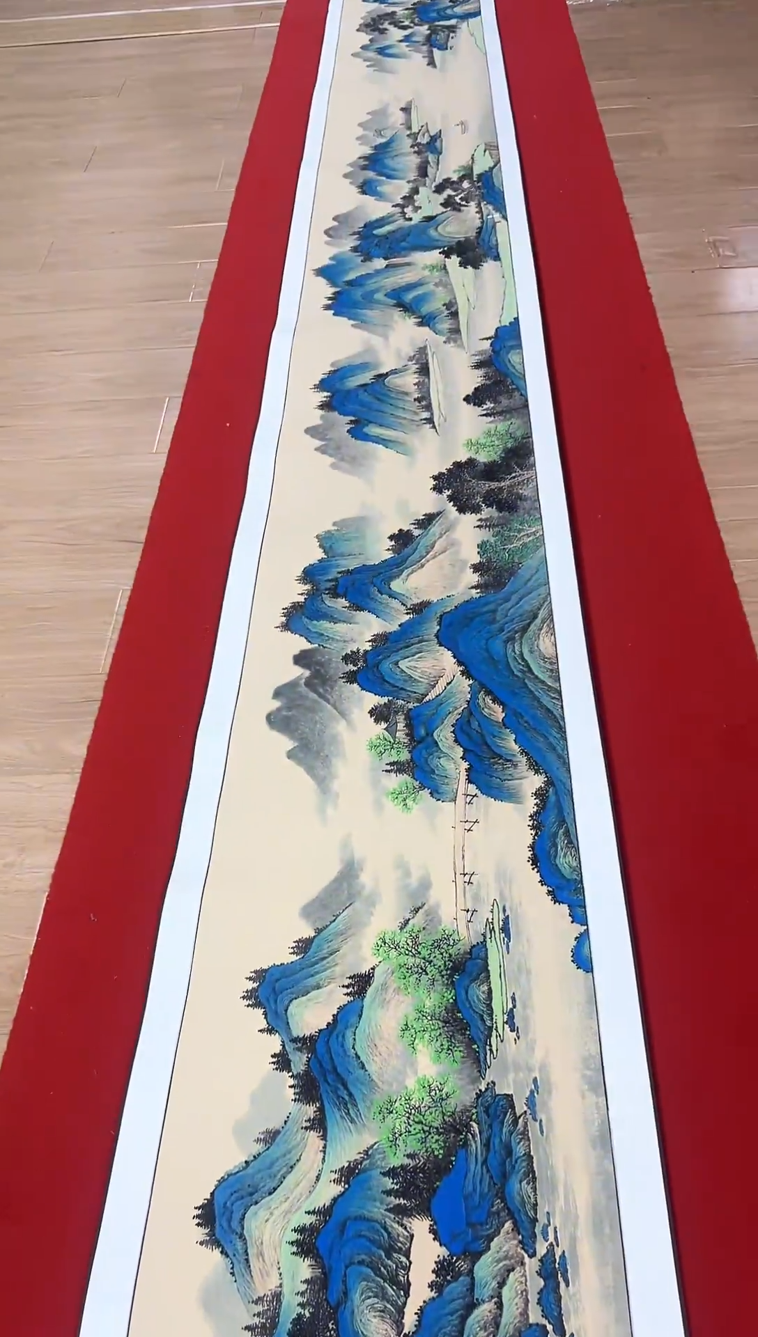 国画江山如画锦绣前程-齐一志老师国画作品 带书