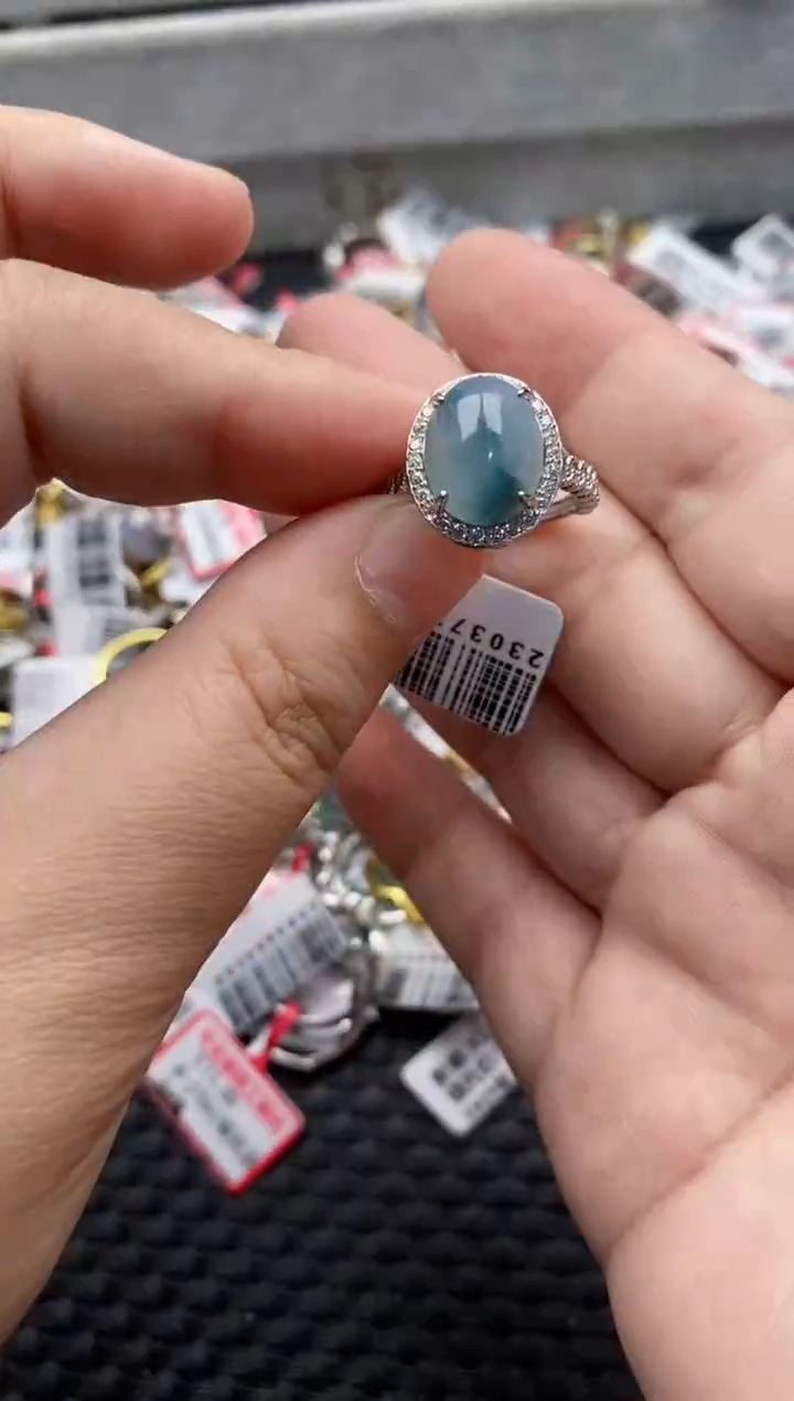 【闪购商品】翡翠戒指银S925镶嵌333333----7