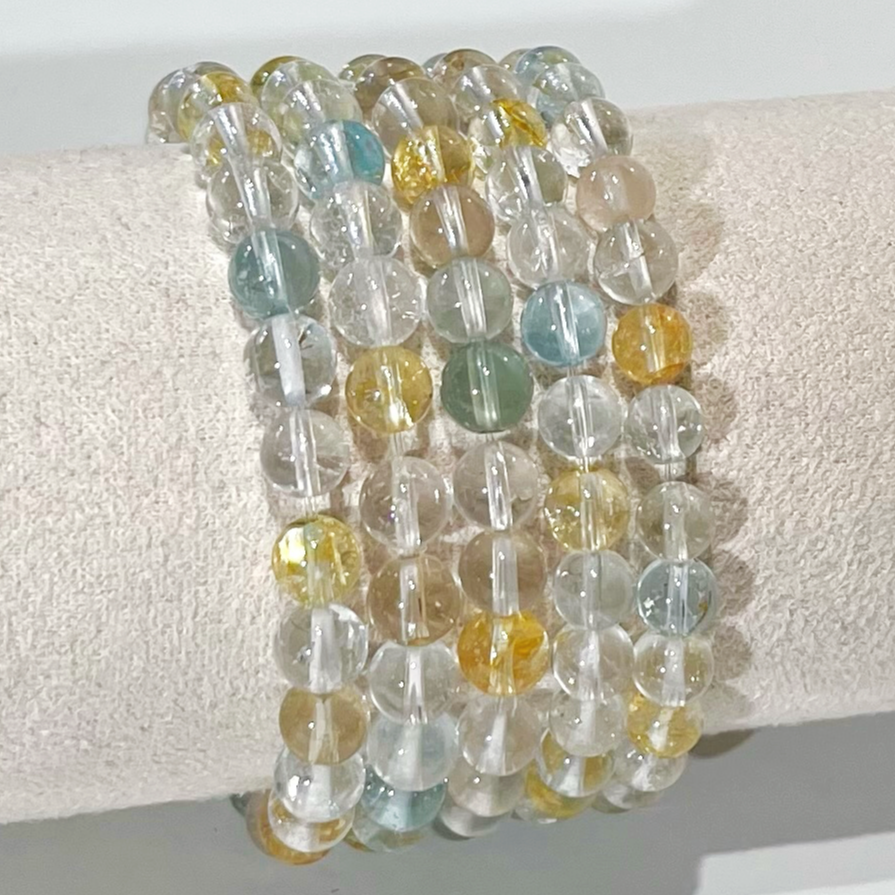 1005轻奢珠宝天然托帕石单圈手链冰透女款女士显白温柔 多样性发1