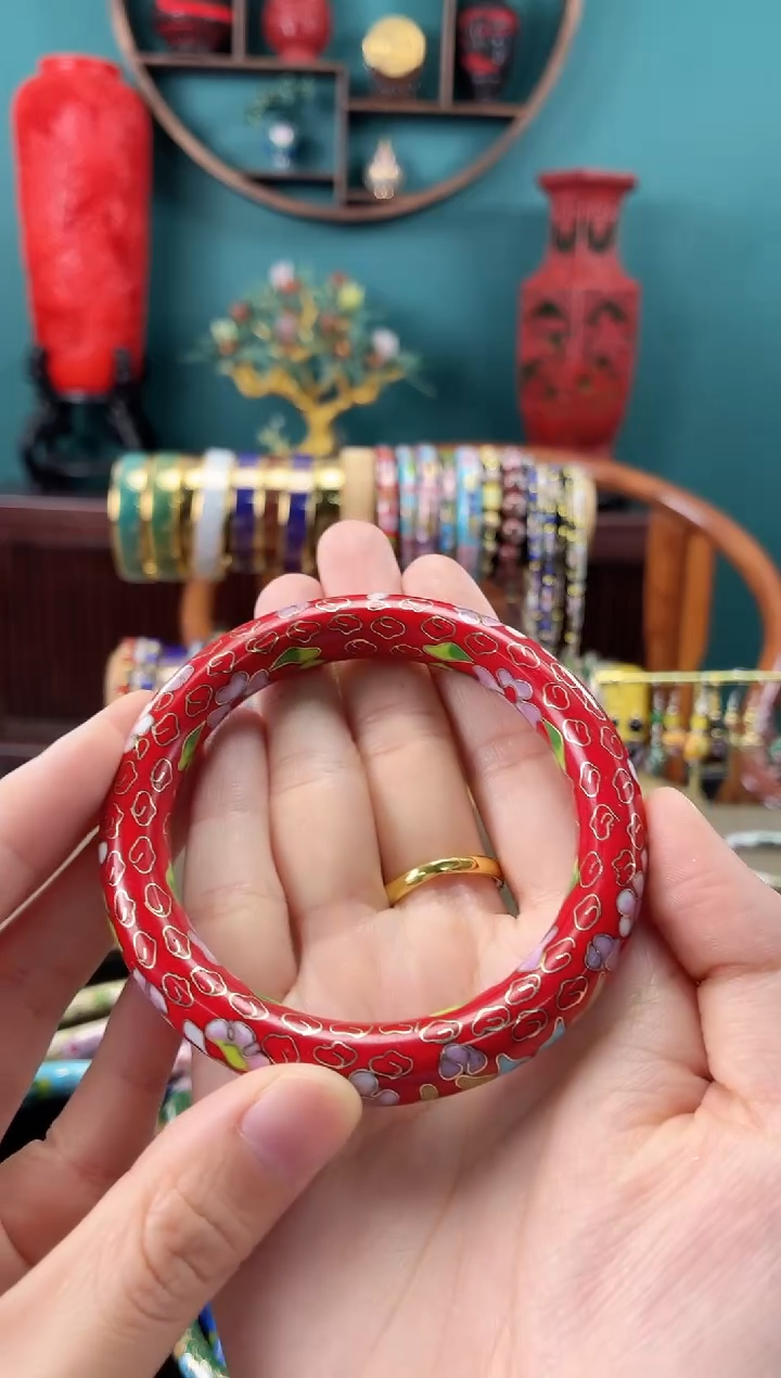 景泰蓝非遗手工手镯粗