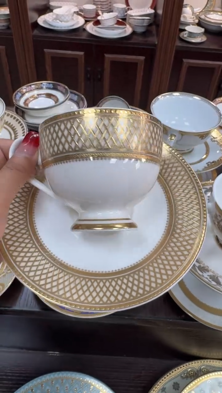 【闪购商品】瓷片2杯2碟  福利价  福利价