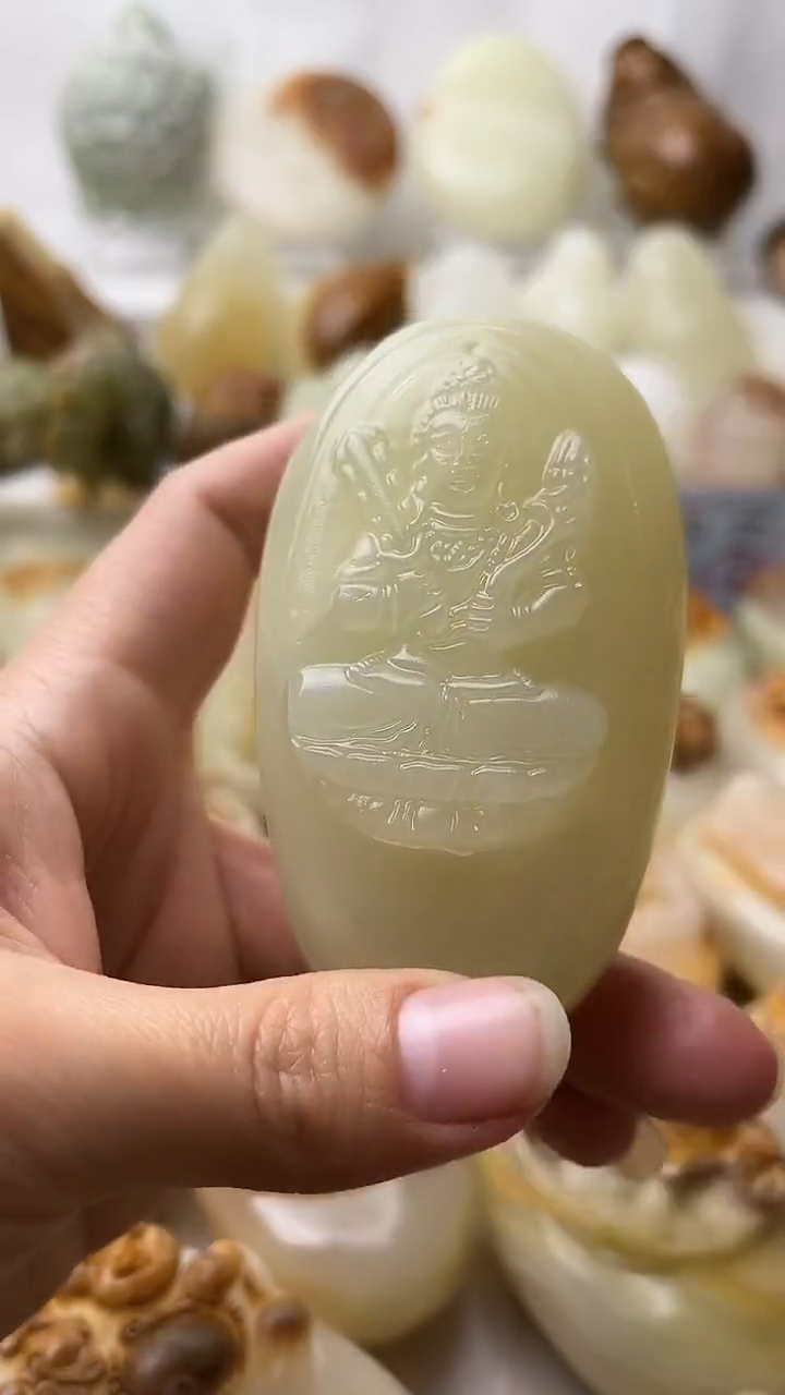 石材古青石棉纹正常不退换虚空藏