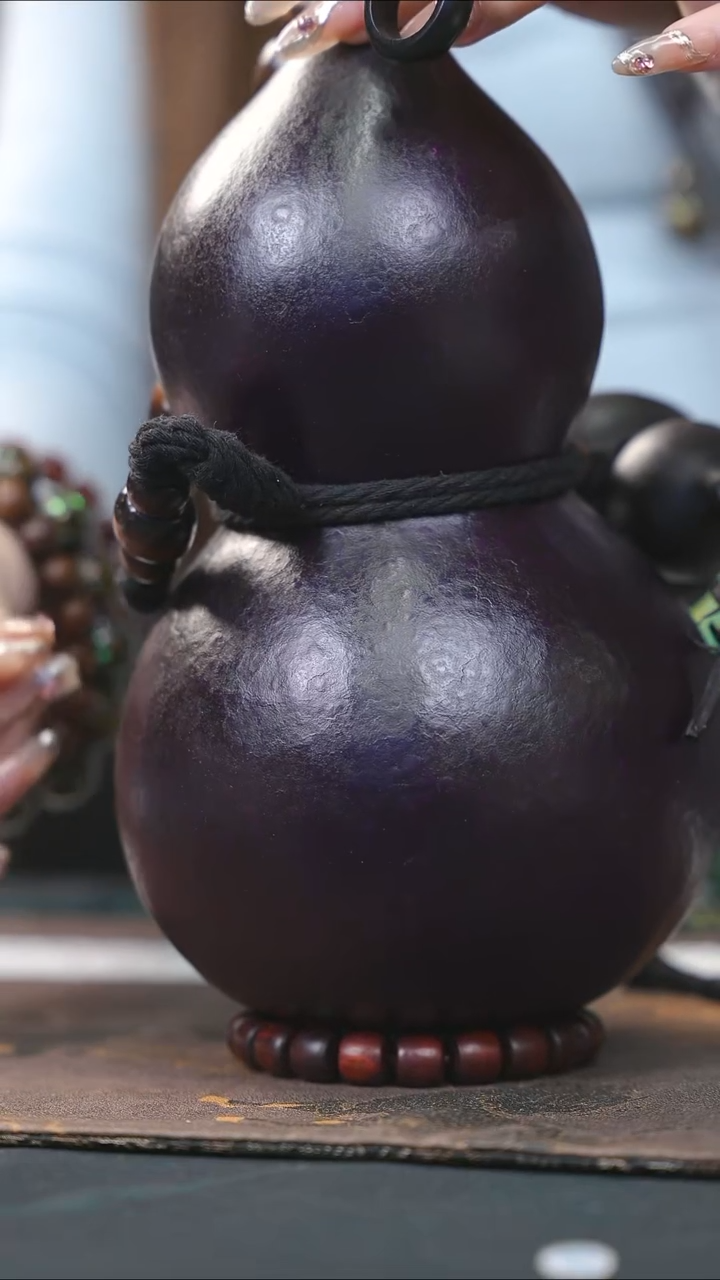 【闪购商品】WK201大漆酒葫芦不包手串及旋转底座
