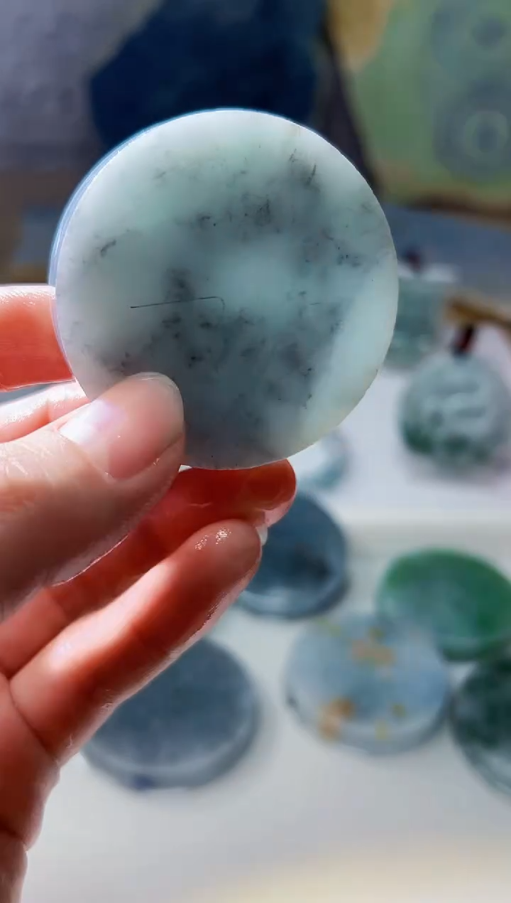 裸石翡翠天然翡翠A货玉 南 349