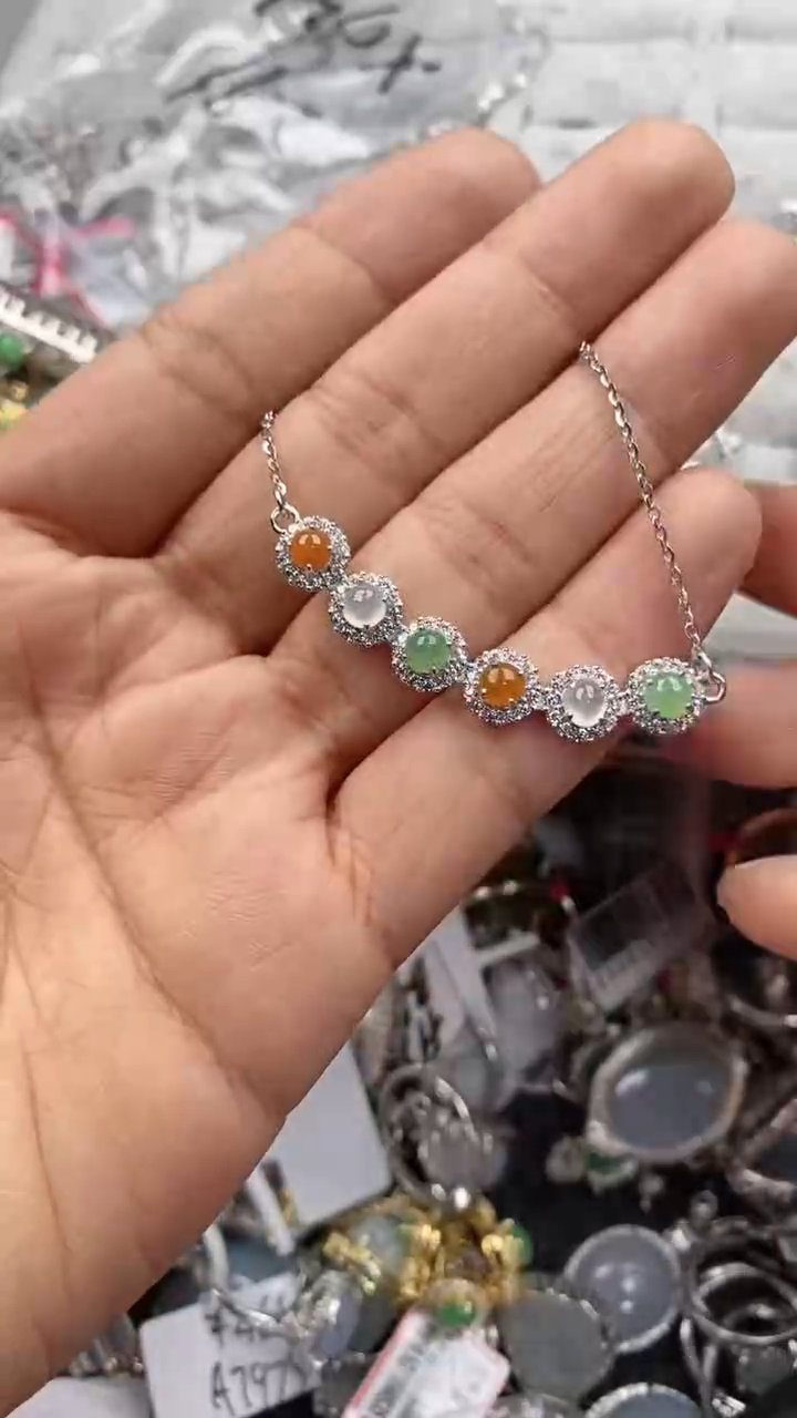 银S925镶嵌戒指翡翠555                 6