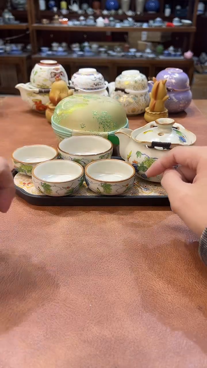 真的很便宜会开片的旅行茶具