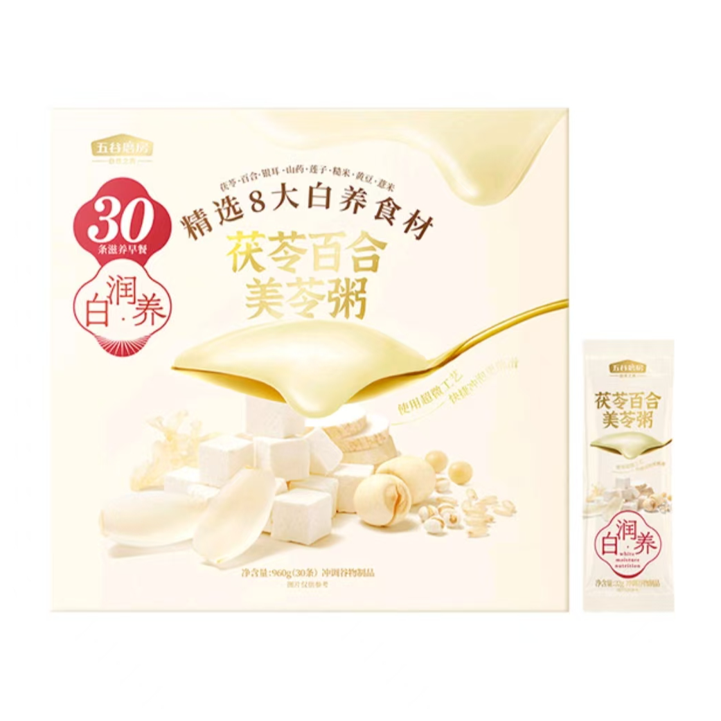 【会员商店】五谷磨坊 茯苓百合美苓粥960g（30条）