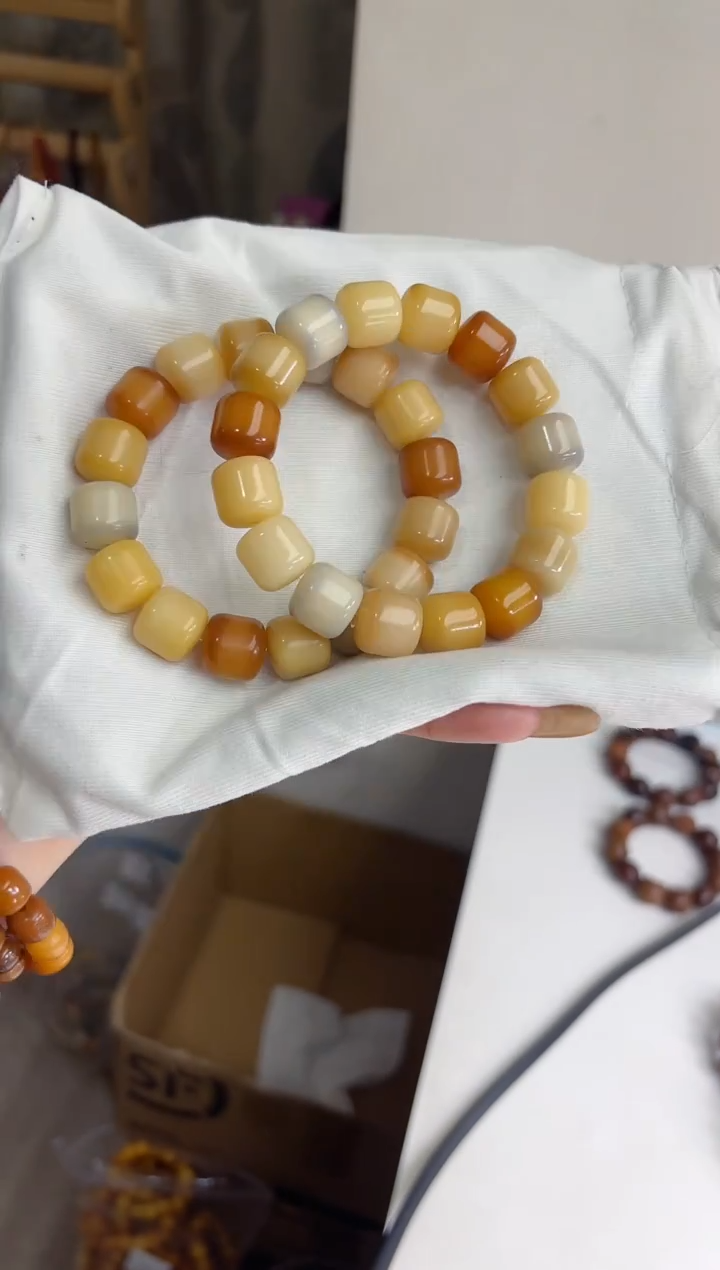 手串菩提根/象牙果沐b04紫美人干磨桶珠13*14mm手串