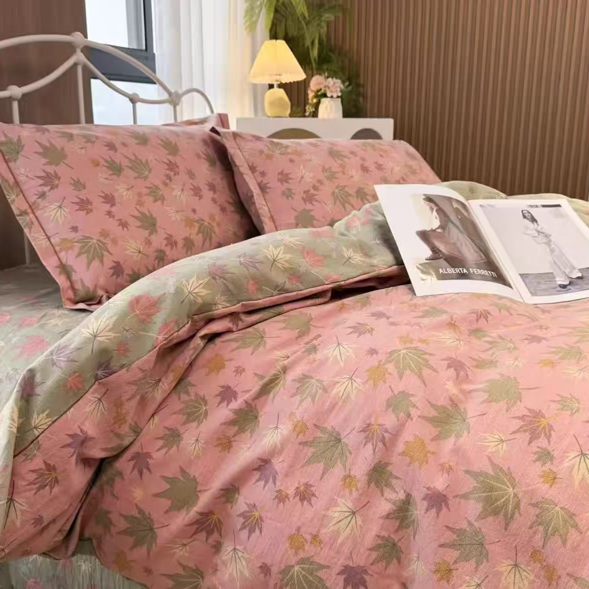 2025新款简约枫叶系列 床单 被套
