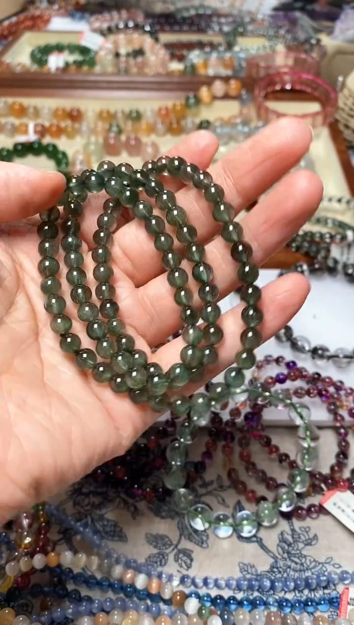 未镶嵌手链水晶绿发晶4.3