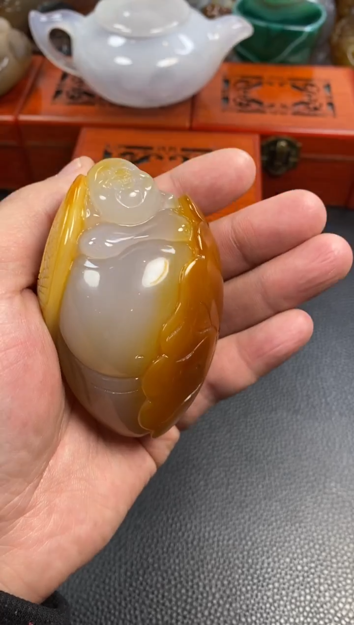 未镶嵌手把玛瑙/玉髓天**迪1