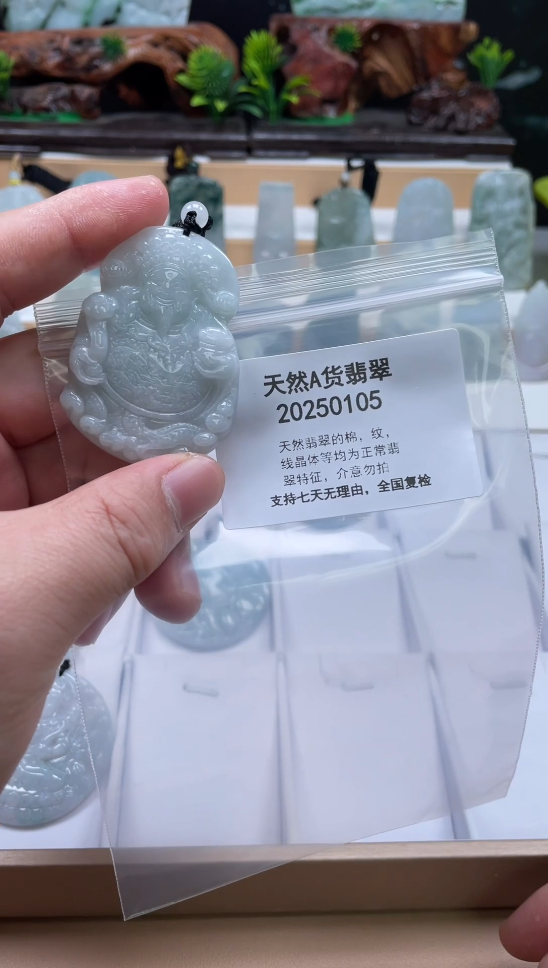 颈饰未镶嵌翡翠翠峰翡翠202512050043