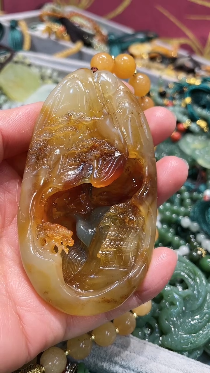 【闪购商品】岫玉颈饰未镶嵌吊坠