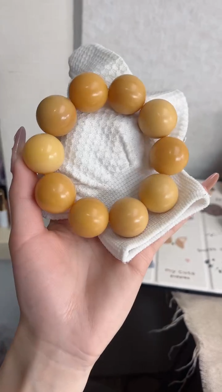 【闪购商品】菩提根/象牙果手串干磨圆珠24mm手串D29