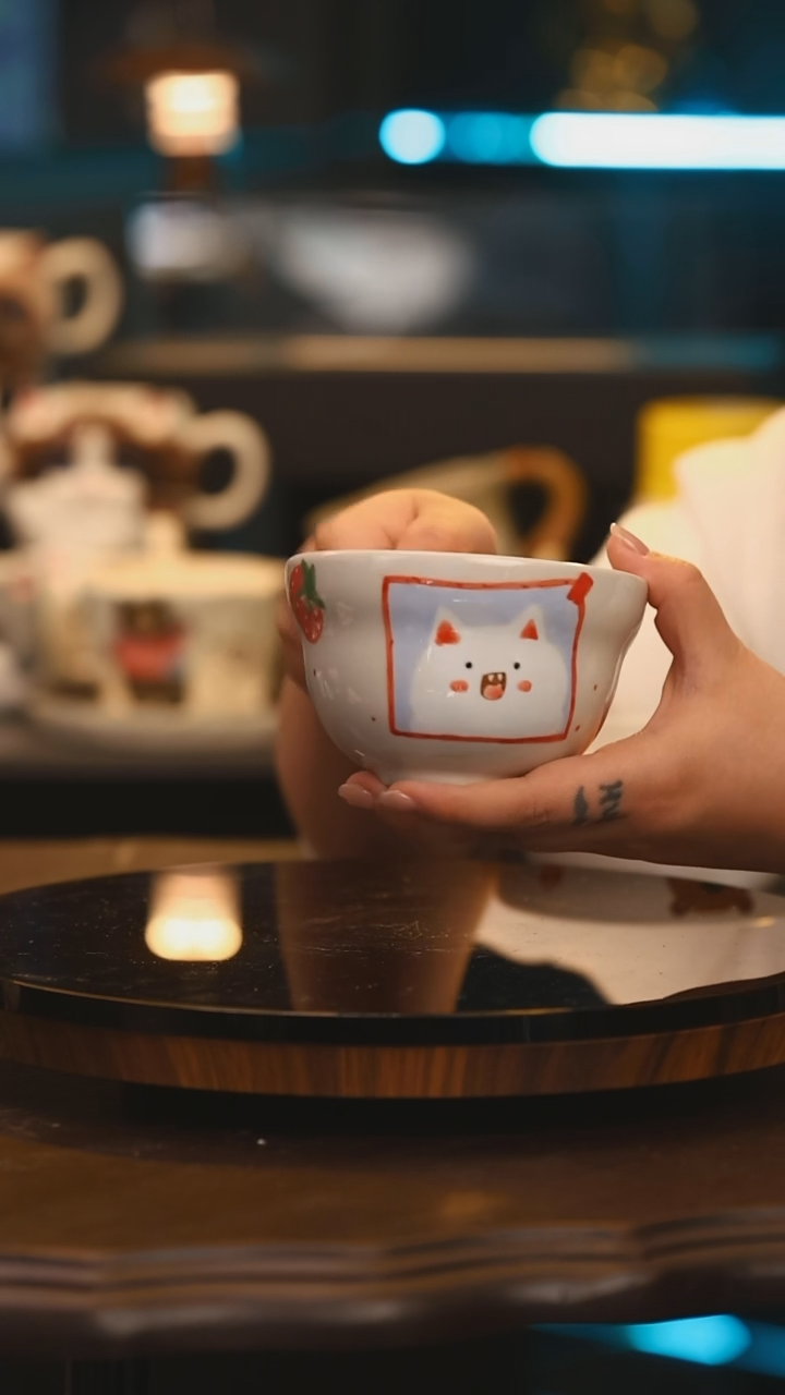 【闪购商品】杯子景德镇高温釉下彩手绘