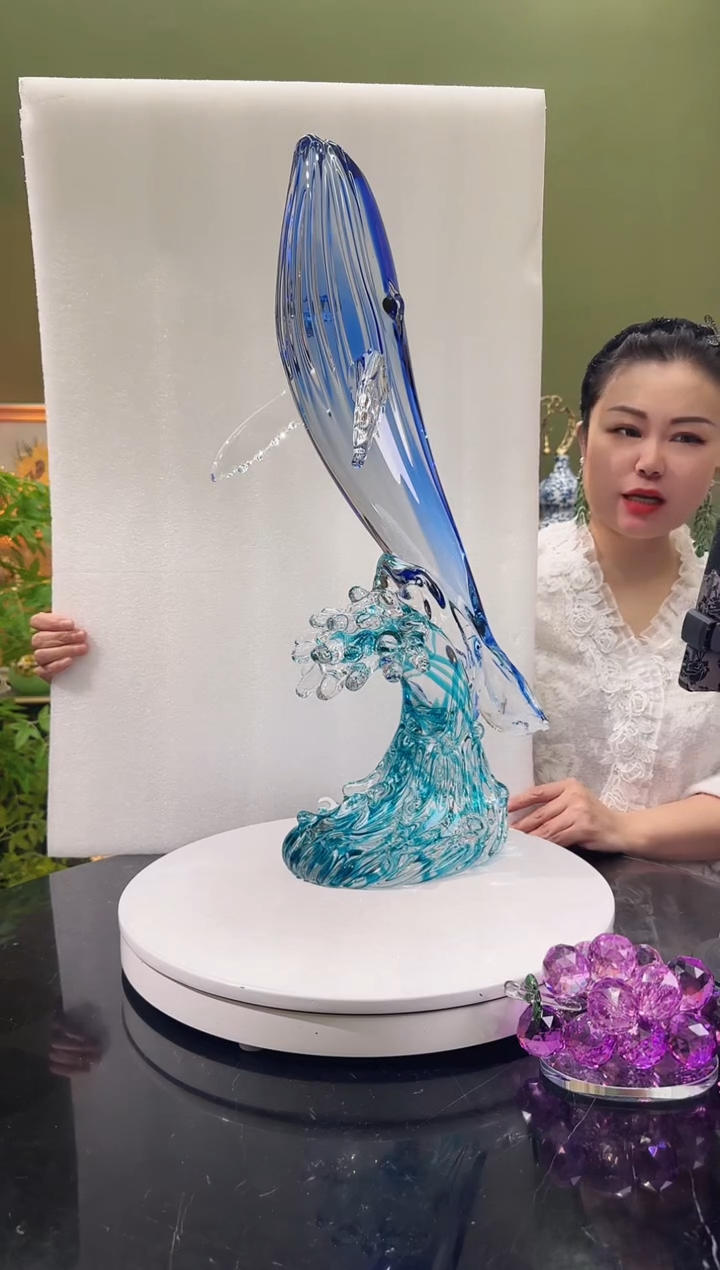 琉璃鲲鹏之志摆件  