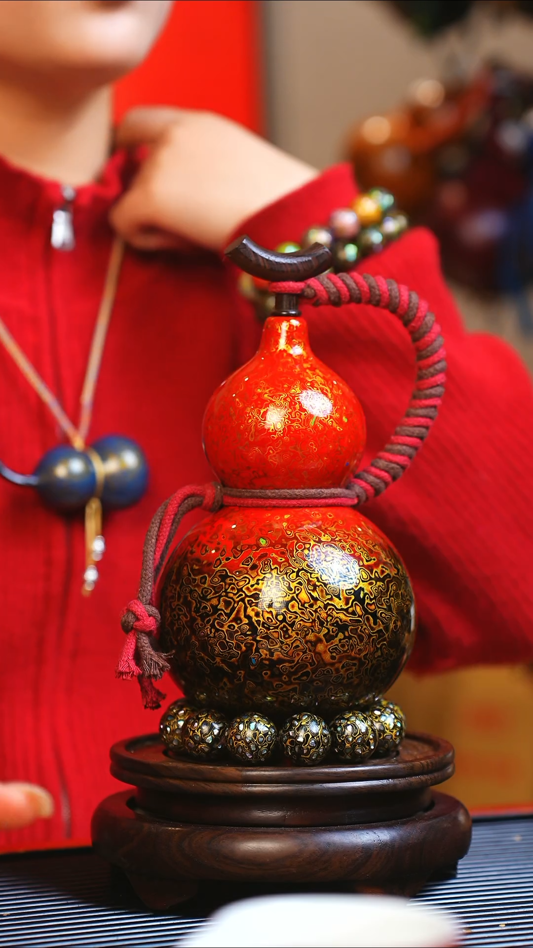 【闪购商品】JP126大师姐臻选非遗大漆酒葫芦