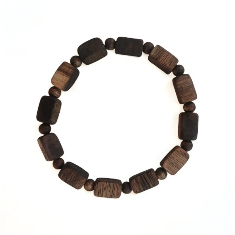 沉香百年沉香 天圆地方国香莺歌绿奇楠随行单圈手串独特韵味 ZM-1