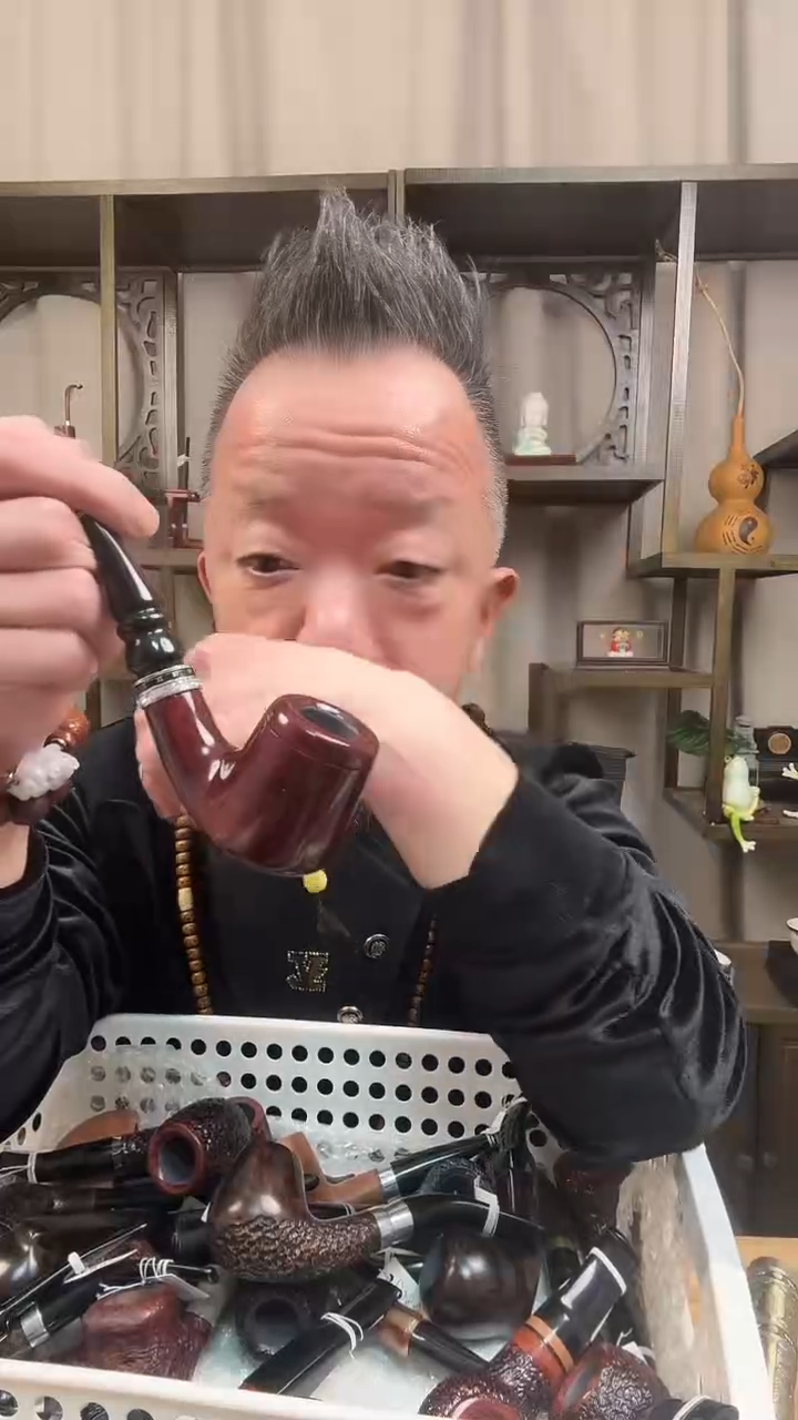 d34纯手工石楠木烟斗