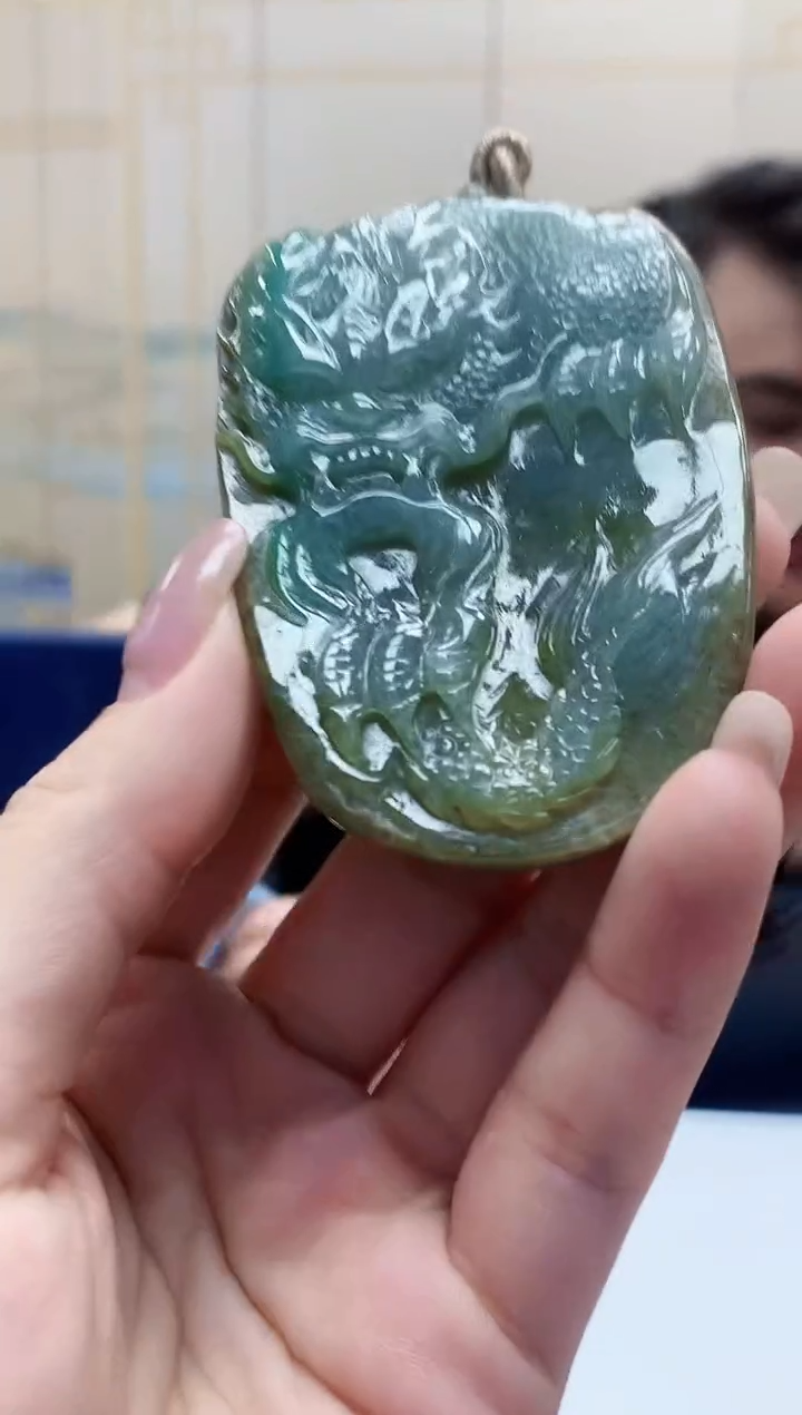 定制翡翠未镶嵌5060lr-毛货挂件78