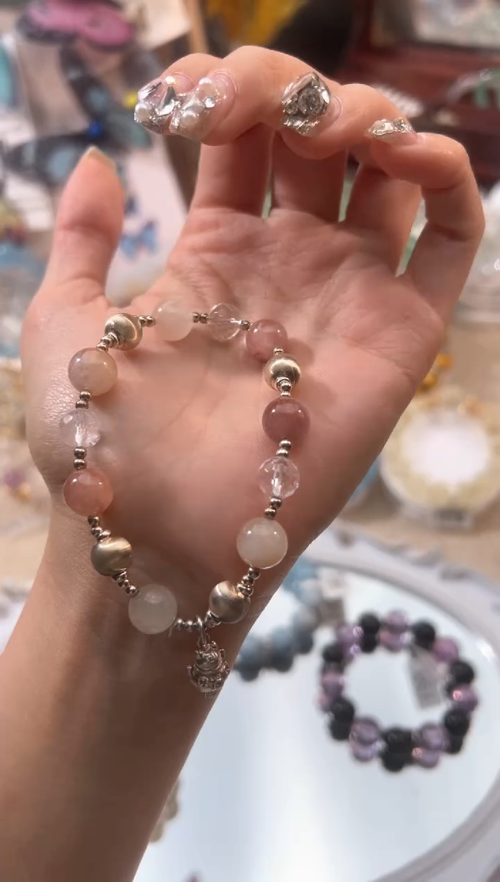 【闪购商品】水晶手链银S925镶嵌多样性发货发其一颜色微差